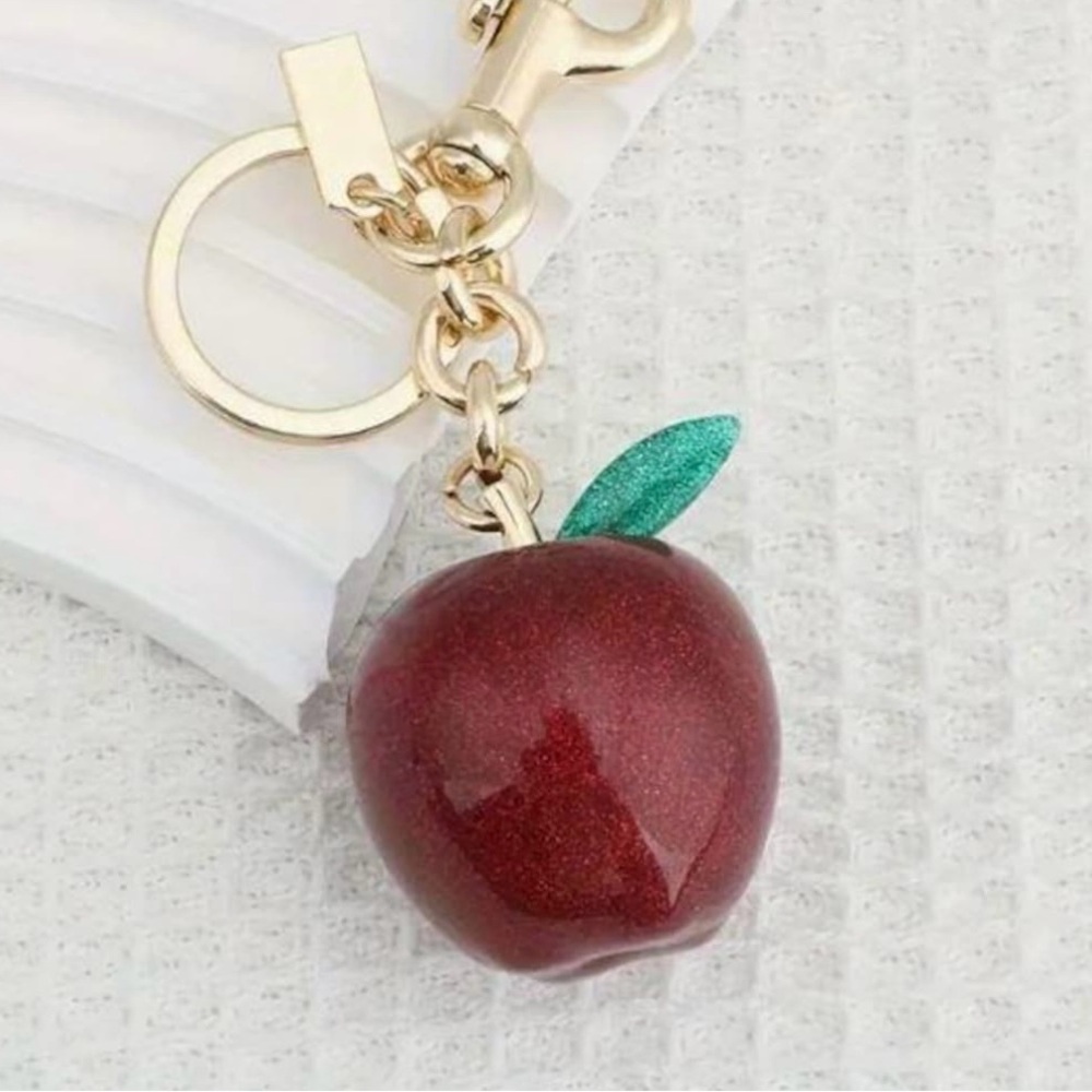 Coach Red Apple Purse Charm